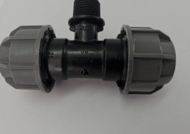 טי סילבר 25 × 1/2" × 25 הברגה חיצונית תמונה ראשית