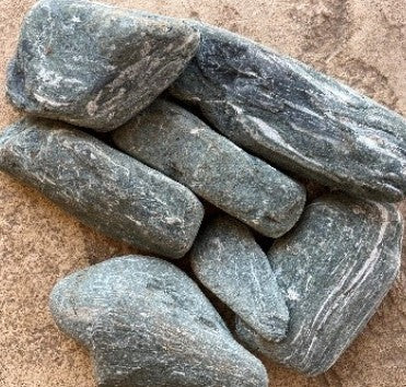 Grey Pebbles with White Stripes Size 3 Main image